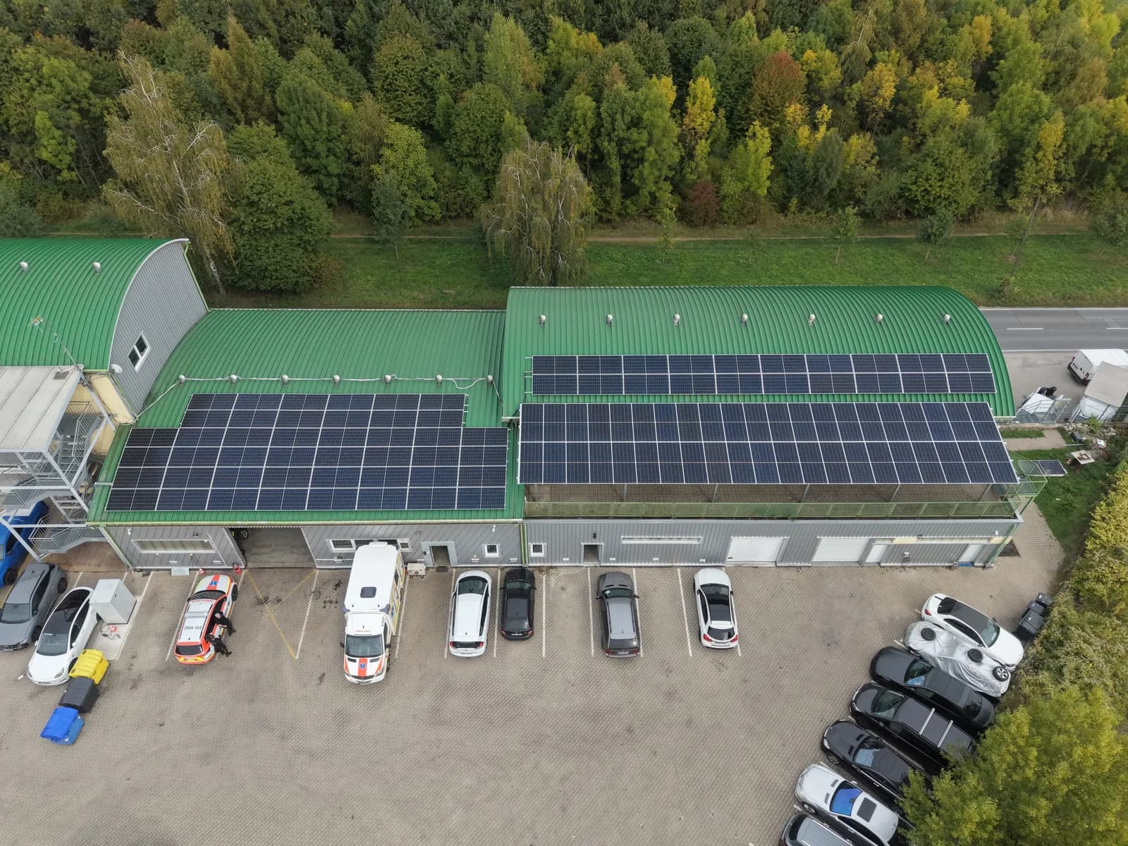Přehled střech a rozmístění fotovoltaických panelů
